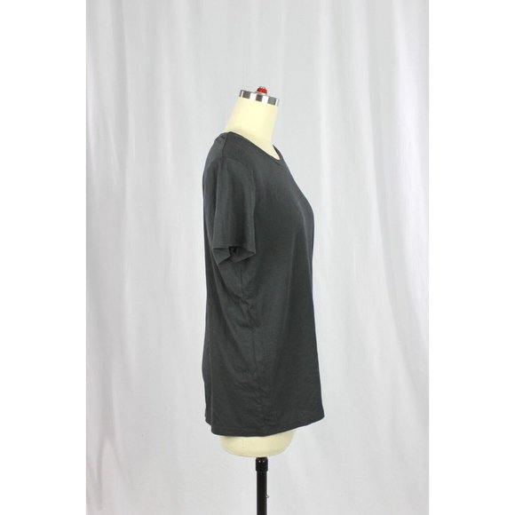 Aritzia GROUP BY BABATON Foundation Black Cotton Crew Neck T-Shirt, Size L - Picture 2 of 15